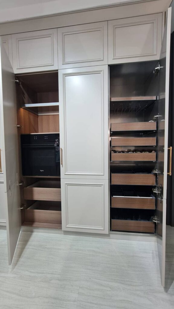 Concealed storage cabinetry