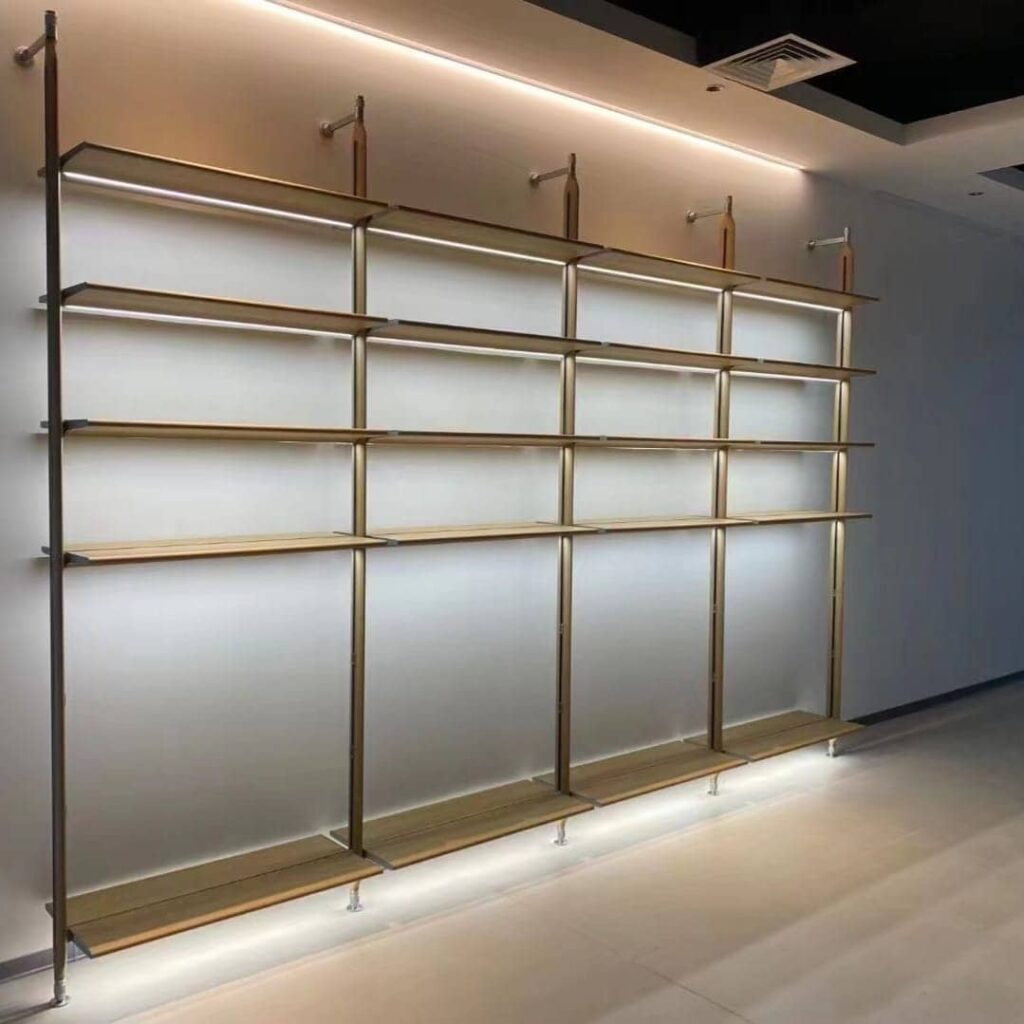 Illuminated shelving